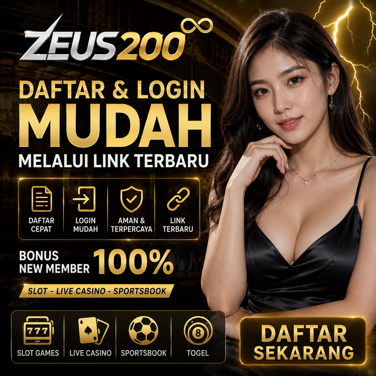 ZEUS200 ♾️ Daftar dan Login Mudah Melalui Link Terbaru